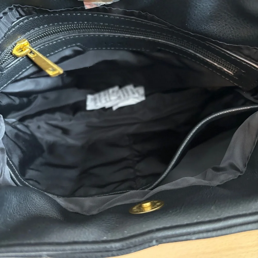 Fawn Design black‎ quilted handbag NWT